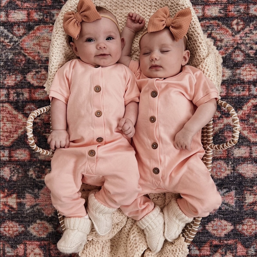 BLUSH | Blush Lotus Baby Organic Romper
